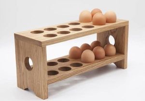 <b>Egg</b> tray wooden <b>egg</b> rack <b>egg</b> <b>storage</b> tray kitchen <b>egg</b> holder counter top <b>egg</b> organiser wooden <b>egg</b> stand <b>egg</b> holder for fridge - Product Image 2
