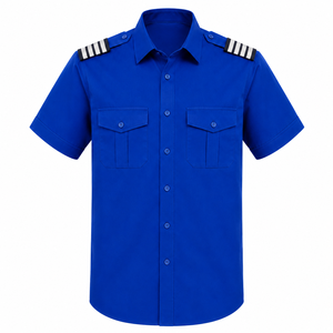 Camisa de Uniforme de Guardia de Seguridad para Hombre 2026, Venta al por Mayor, Transpirable, de Poliéster y Algodón, Manga Corta - Product Image 1