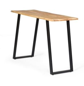 Modern Wood <b>Console</b> <b>Table</b> Metal Legs Entryway Sofa <b>Table</b> Living Room Accent <b>Desk</b> - Product Image 2