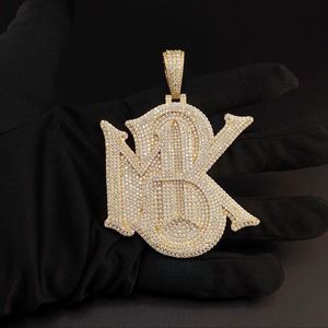 Collier Pendentif en Moissanite Argentée Premium, Charme Scintillant, Bijou de Créateur Tendance Hip Hop, Accessoire Cadeau - Product Image 6