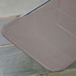 Sdraio Pieghevole Marrone a 5 Posizioni Reclinabili, Sedia da Piscina per Prendere il Sole, per Uso Esterno - Product Image 3