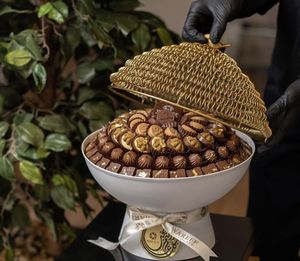 Decorative chocolate tray elegant hosting decor stylish centrepiece modern luxury decor <b>ornamental</b> tray celebration sweet decor - Product Image 4