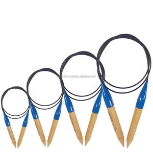 Agujas de tejer de madera con cable, listas para usar, con cable sin memoria. Ideal para marcas privadas y programas de venta minorista internacionales. - Product Image 4