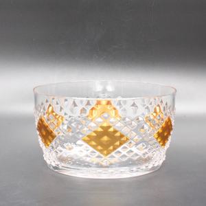 ชามขนมกลมทำจากอะคริลิกสีทอง - Product Image 3