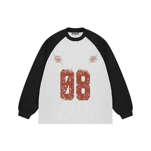 T-shirt à manches longues pour femme, coupe ample, 100% coton, imprimé, double couche de polaire respirante, hiver - Product Image 6