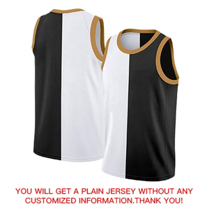 Maillot de basket personnalisé 220g 100% polyester séchage rapide imprimé par sublimation avec nom du joueur, taille élastique, sans manches, pour homme - Product Image 3