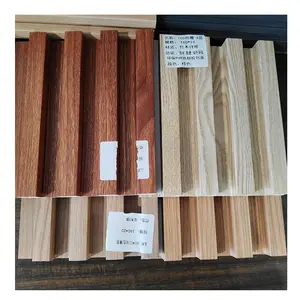 Linyi по низкой цене, внутренние настенные панели с прорезями, облицовочные доски, деревянные пластиковые композитные стеновые панели из ДПК