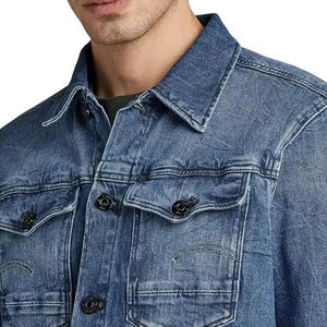 Venta Directa de Fábrica, Chaqueta Vaquera Vintage para Hombre de Alta Calidad con Diseño de Logotipo Personalizado, Disponible para Uso Invernal - Product Image 2