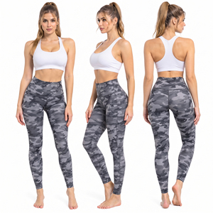 Full Length Spandex Polyester <b>Camo</b> <b>Leggings</b> Women's Workout Wear Yoga Exercise Tights Four-Way Stretch Quick Dry Slimming - Product Image 5