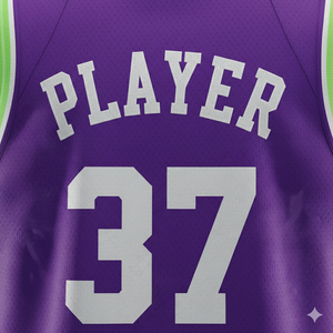 Ensemble de maillots de basket-ball violets personnalisés, sans manches, anti-humidité, unisexe, pour adultes, nom de l'équipe, impression sublimée 37, toutes saisons - Product Image 5