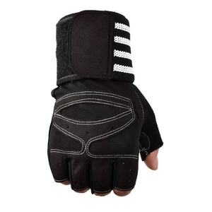 Protector de muñeca antideslizante, guantes de gimnasio de medio dedo para Mancuernas, barra Horizontal, levantamiento de pesas, entrenamiento de alta resistencia - Product Image 3