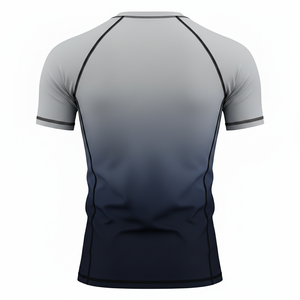 Customized Trending Heat-Transfer Printed Short Rash Guard <b>Shirt</b> <b>Men</b> Women MMA BJJ Training Durable <b>Compression</b> Eco-Friendly - Product Image 2