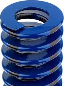 Resorte de compresión azul Mollificio Bordignon USB de sección ovalada con carcasa de carga media, diámetro: 5/8, diámetro de varilla: 11/32, longitud libre: 1 3/4 pulgadas - Product Image 5