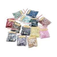 Vente en gros 100g de copeaux de pierres précieuses naturelles mélangés : Améthyste, Quartz Rose, Agate, Quartz – Pierres roulées, graviers pour artisanat, décoration et énergie