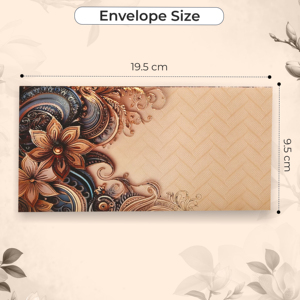 Sobres de Lujo para Dinero de Boda, Shagun Hongbao Lai Si, Paquete de Regalo Rojo con Impresión Premium en Lámina para Regalos en Efectivo, Bodas, India - Product Image 3