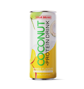 Best Choice High Coconut <b>Protein</b> Drink Mango Flavor RTD Beverage 355ml Healthy Energy Drink OEM ODM Private Label - Product Image 1