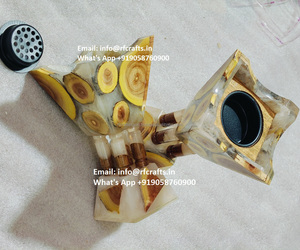 Brûleur d'encens à charbon de bois arabe fait à la main pour encens de Oud encensoir en résine Bakhoor bâtons d'encens cônes pour commande en gros de Noël - Product Image 5