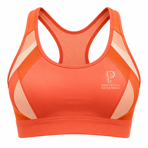 Sujetador deportivo Crop de talla grande con soporte medio, el más vendido, personalizado, transpirable, sin costuras, ligero, ecológico, para mujer, de un solo hombro. - Product Image 2