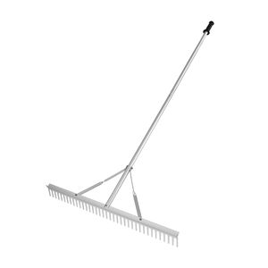 Rastrello per Paesaggistica in Alluminio da 36 Pollici con Manico Lungo 75 Pollici, Rastrello per Erbacce da Lago per la Cura del Prato e la Rimozione delle Erbacce, Punta in Acciaio per Dissodare il Terreno - Product Image 3