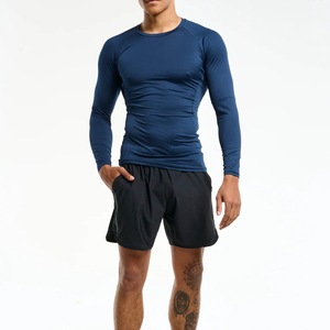 ราคาขายส่งจากโรงงาน ชุดกีฬา Rash Guard ผู้ชาย ทนทาน ระบายอากาศได้ดี ป้องกันรอยยับ ชุดรัดรูป Rash Guard ผู้ชาย - Product Image 3