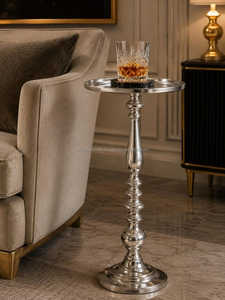 Raw Heavy-Duty <b>Silver</b> Anti-Scratch Metal <b>Coffee</b> <b>Table</b> for Urban Loft Apartments & Gastropub Lounges-B2B Export India - Product Image 3