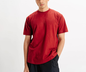 เสื้อยืดคอกลมโอเวอร์ไซส์ผู้ชาย ผ้าฝ้าย 100% พิมพ์ลายโลโก้ เนื้อผ้าเจอร์ซีย์ระบายอากาศดี ไซส์พลัส ผ่านเทคนิคการซักแบบพิเศษ ขายส่ง - Product Image 1