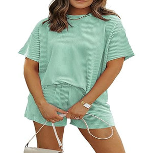 ชุดเสื้อเชิ้ตและกางเกงขาสั้นผ้าซาตินคอตตอน 100% คุณภาพสูง รุ่น 2026 สไตล์ลำลองสำหรับฤดูร้อน แขนสั้น ระบายอากาศได้ดี กันน้ำ มีกระเป๋า - Product Image 5