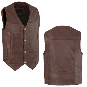 Chaleco de Cuero Natural para Hombre, Hecho a Medida en Color y Talla Personalizados, Chaleco de Cuero Cómodo y Transpirable al por Mayor - Product Image 6