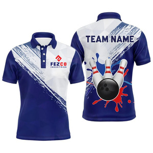 Custom <b>bowling</b> polo shirts Sublimation sports polo shirt Quick-drying polyester jersey <b>Bowling</b> jersey sublimation - Product Image 6