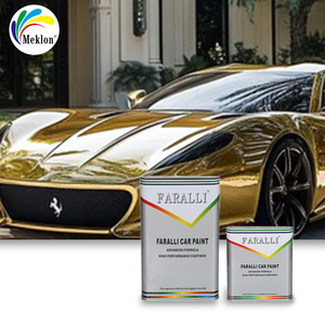 Peinture automobile acrylique Faralli 1K Crystal Yellow Pearl, peinture métallisée perlée pour la rénovation de carrosserie automobile - Product Image 4