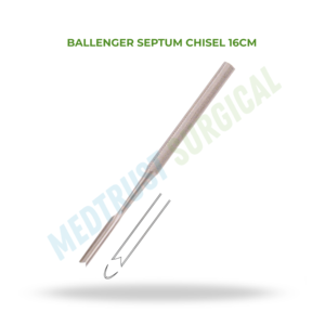 Ciseaux à septum Ballenger 16 cm, instrument chirurgical ORL, outil de coupe osseuse pour rhinoplastie et septum - Product Image 2