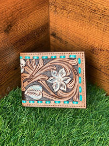 กระเป๋าสตางค์หนัง RFID แบบพับสองทบคลาสสิกกระเป๋าสตางค์ใบเล็กคุณภาพสูงแบบปรับแต่งได้สำหรับผู้ชายหนังแท้ - Product Image 2