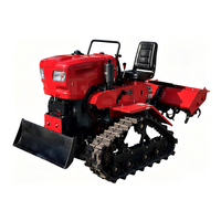 Tracteur chenillé pour terres arides 25-80 CV avec 6 outils agricoles pour l'agriculture en culture en rangs