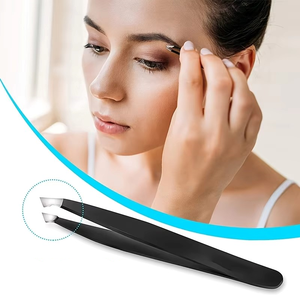 Ensemble de pinces à épiler professionnelles en acier inoxydable pour l'élimination des poils incarnés, des cils et les outils de précision pour le maquillage - Product Image 4