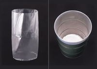 Sac de protection pour fût en LDPE sans additifs, jetable, transparent, à soufflet de fond (qualité alimentaire) Marque ASO