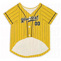 Maillot de baseball personnalisé pour chien et chat, bleu et blanc, avec nom et numéro d'équipe, chemise pour animaux de compagnie, costume de sport mignon pour animaux, cadeau