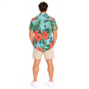 <b>Mens</b> <b>Beach</b> Vacation <b>Shirt</b> Full Sublimation Hawaiian Tropical Quick Dry Breathable Resort Casual Button Up Apparel - Product Image 6