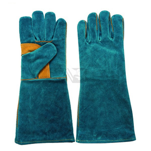 Gants de soudage en cuir véritable pleine fleur pour adultes, personnalisables, en cuir de vachette, pour hommes et femmes - Product Image 1