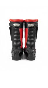 Botas de Motocicleta para Hombre, Cómodas, Antideslizantes, de Cuero, Resistentes al Viento y al Agua, Color Rojo Claro, Estilo Deportivo, Urbano, de Aventura, con Estampado - Product Image 2