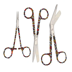 Pinces hémostatiques Ciseaux incurvés et à bandage droits Ensemble d'instruments chirurgicaux Instruments chirurgicaux Instruments médicaux Outils - Product Image 1