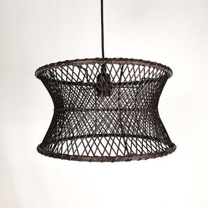 Custom Handwoven Lampshade Natural Wicker Pendant <b>Light</b> Shade Wholesale Manufacturer Bulk Supply - Product Image 5