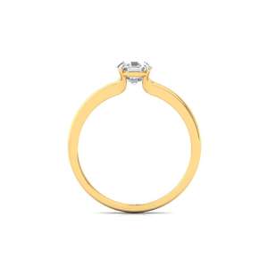 Anillo Solitario de Diamante Cultivado en Laboratorio con Corte Octogonal de 092 Quilates, Chapado en Oro de 10K, Joyería Clásica Elegante y de Lujo para Mujer, Anillo de Compromiso - Product Image 2