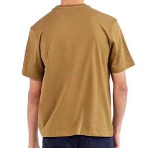 Camiseta de manga corta para hombre, de algodón 100 % de primera calidad, cuello alto, estampada. - Product Image 3