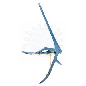 Pinza Kerrison de 1 mm a 5 mm con revestimiento de titanio azul y mango dorado para neurocirugía y ortopedia, pinza perforadora de huesos 45 °   Hasta 90 °   Down OEM - Product Image 3