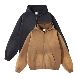 Sweat à capuche de qualité supérieure pour homme, coupe classique, logo personnalisé brodé sur le devant, couleur unie, coton-polyester-spandex-laine - Product Image 1