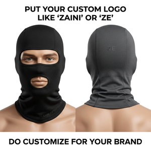 Masque facial rayé imperméable imprimé numériquement avec logo personnalisé, balaclava pour enfants, unisexe, pour le sport et l'usage quotidien, couvrant tout le visage et le cou - Product Image 1