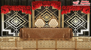 Wedding Stage Leaf Design Metal <b>Backdrop</b> <b>Stand</b> Wedding <b>Backdrop</b> Party Decor Metal <b>Stand</b> Shiny Wedding <b>Backdrops</b> <b>Stand</b> Canada - Product Image 3