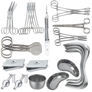 Ensemble d'instruments chirurgicaux gynécologiques de qualité hospitalière, 25 pièces, en acier inoxydable allemand, meilleur fournisseur en gros - Product Image 4
