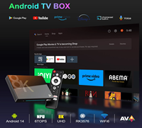 Boîtier TV intelligent 8K Streaming H96 MAX RK3576(M9S) Décodeur Android 14 Rockchip RK3576 Octa Core 4 Go de RAM WiFi6 Ethernet Europe