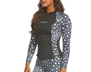 Women's Long Sleeve MMA <b>Rash</b> <b>Guard</b> <b>BJJ</b> Wear Eco-Friendly Quick Dry Plus Size for Swimming and Outdoor Activities - Product Image 4